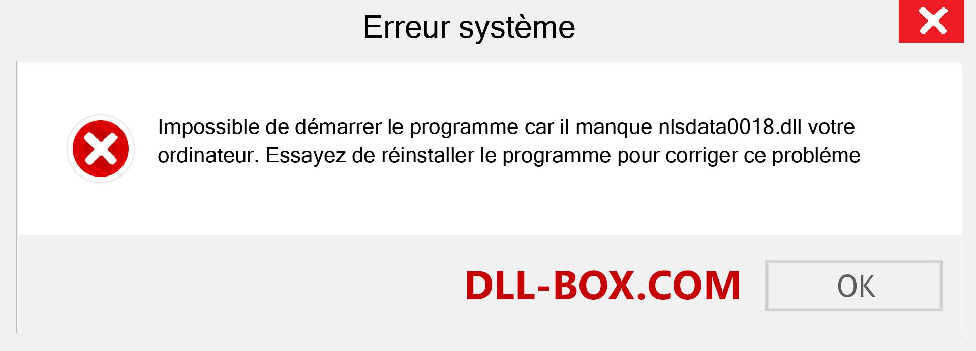 Le fichier nlsdata0018.dll est manquant ?. Télécharger pour Windows 7, 8, 10 - Correction de l'erreur manquante nlsdata0018 dll sur Windows, photos, images